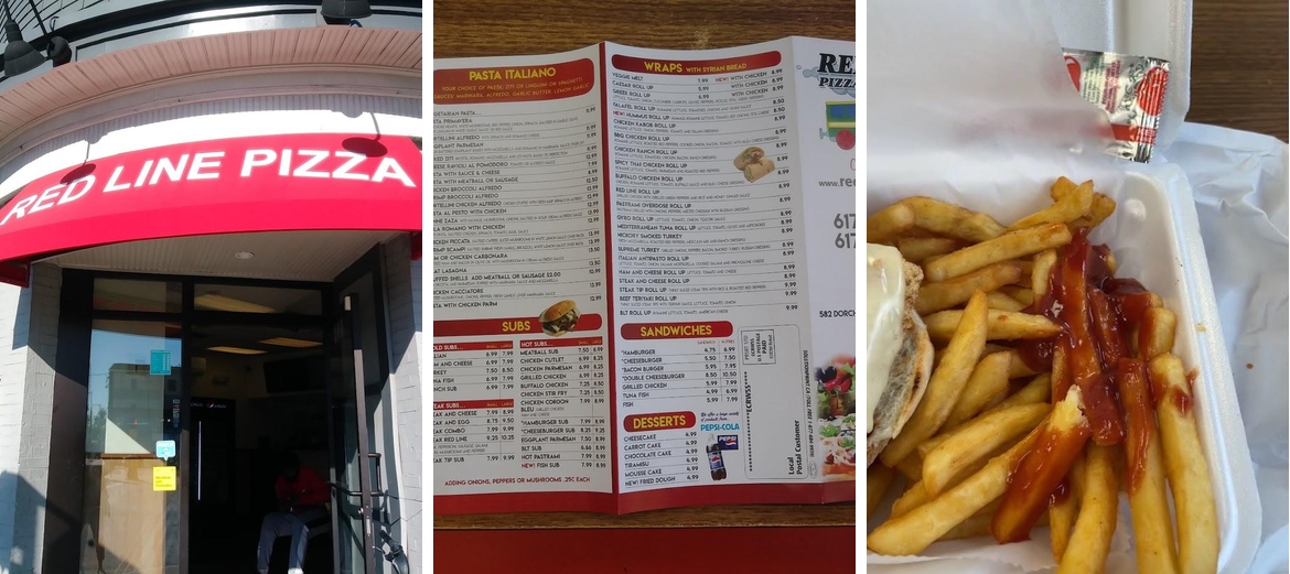 Red Line Pizza Menu